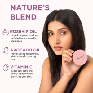 Check out the Orgatre MoodBliss Compact Powder designed for women! it's lightweight and buildable, making it perfect for both oily and dry skin types.