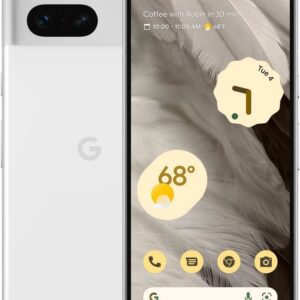 Google Pixel 7 5G smartphone in Snow, featuring a 128GB storage capacity and 50MP dual rear cameras 10.8MP Selife Cam.