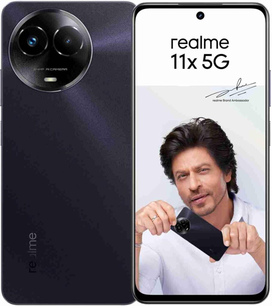 Realme 11x 5G Midnight Black, 8GB RAM, 128GB Storage 64MP, 2MP Dual Rear Camera 8MP Front Camera Smartphone