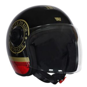 Experience superior protection and comfort with Royal Enfield's Copter Cross Pattern helmet.