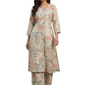 the beauty of the GRECIILOOKS Women Floral Printed Kurta Set.