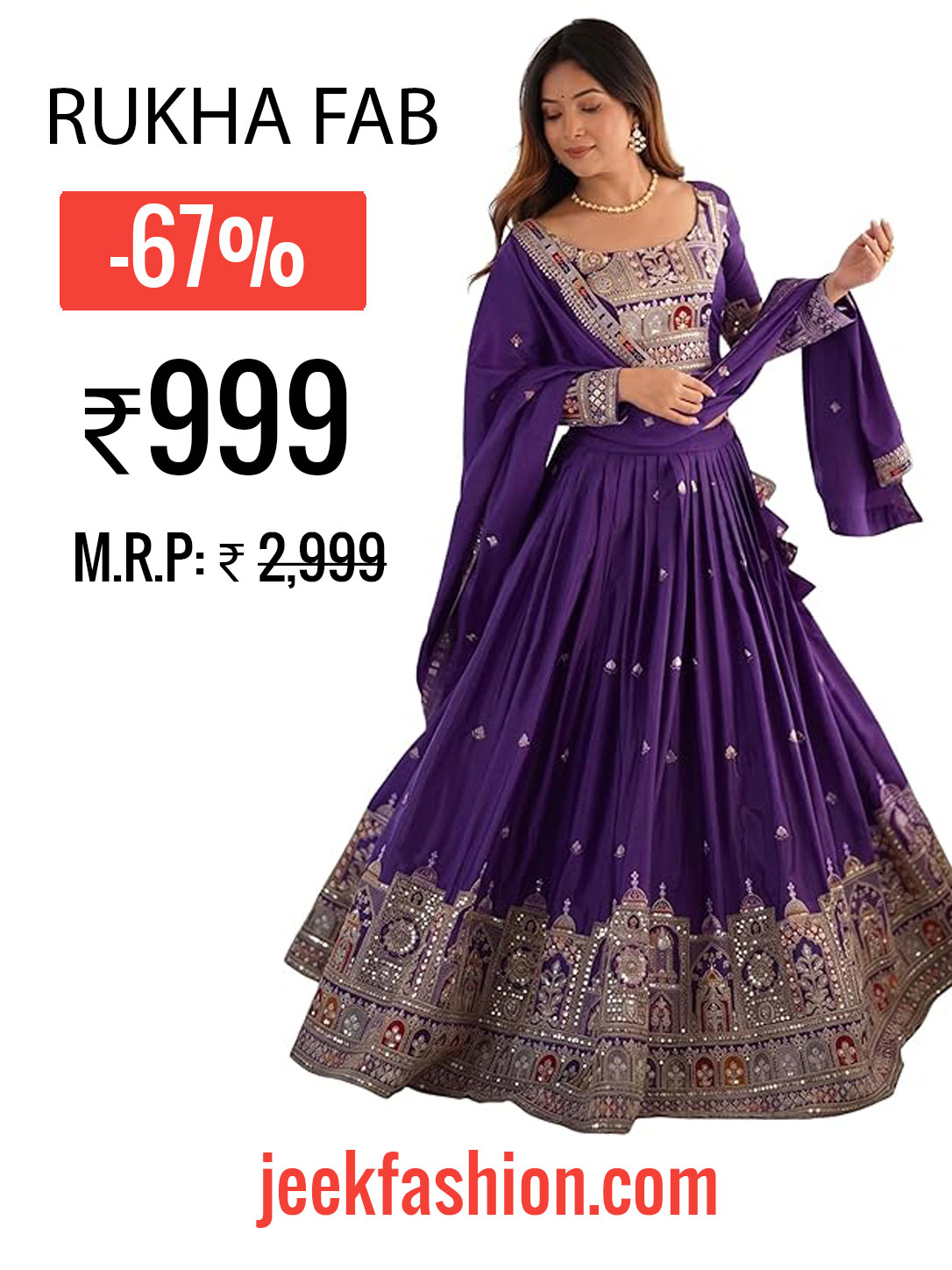 Gorgeous Lehengas Under ₹1000 for Every Celebration
