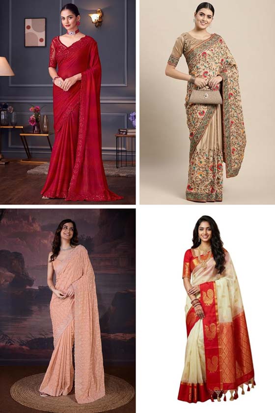 Premium Designer Silk Sarees for Engagement Ceremonies